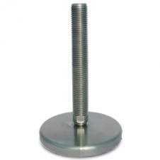 Stainless steel feet – medium load – Stainless steel levelling feet Ø 159, fixed screw, heavy load